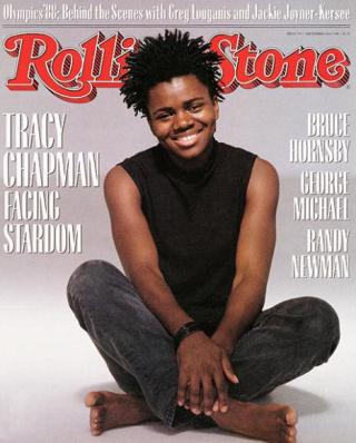Rolling Stone, No. 535 (1998). Mouth open & smiling.